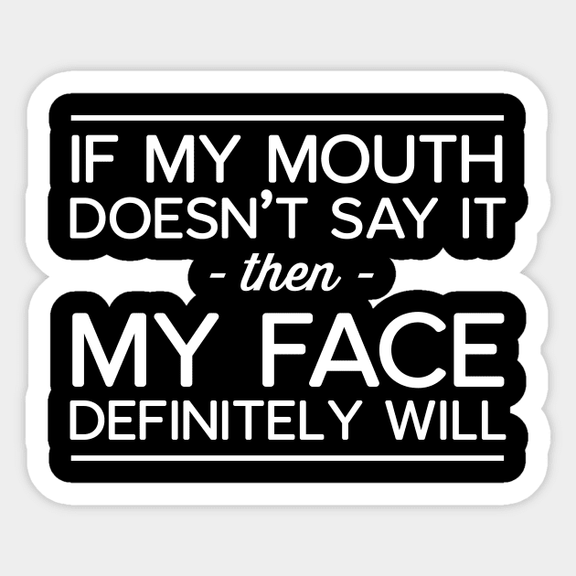 Mouth face face it Sticker by Portals